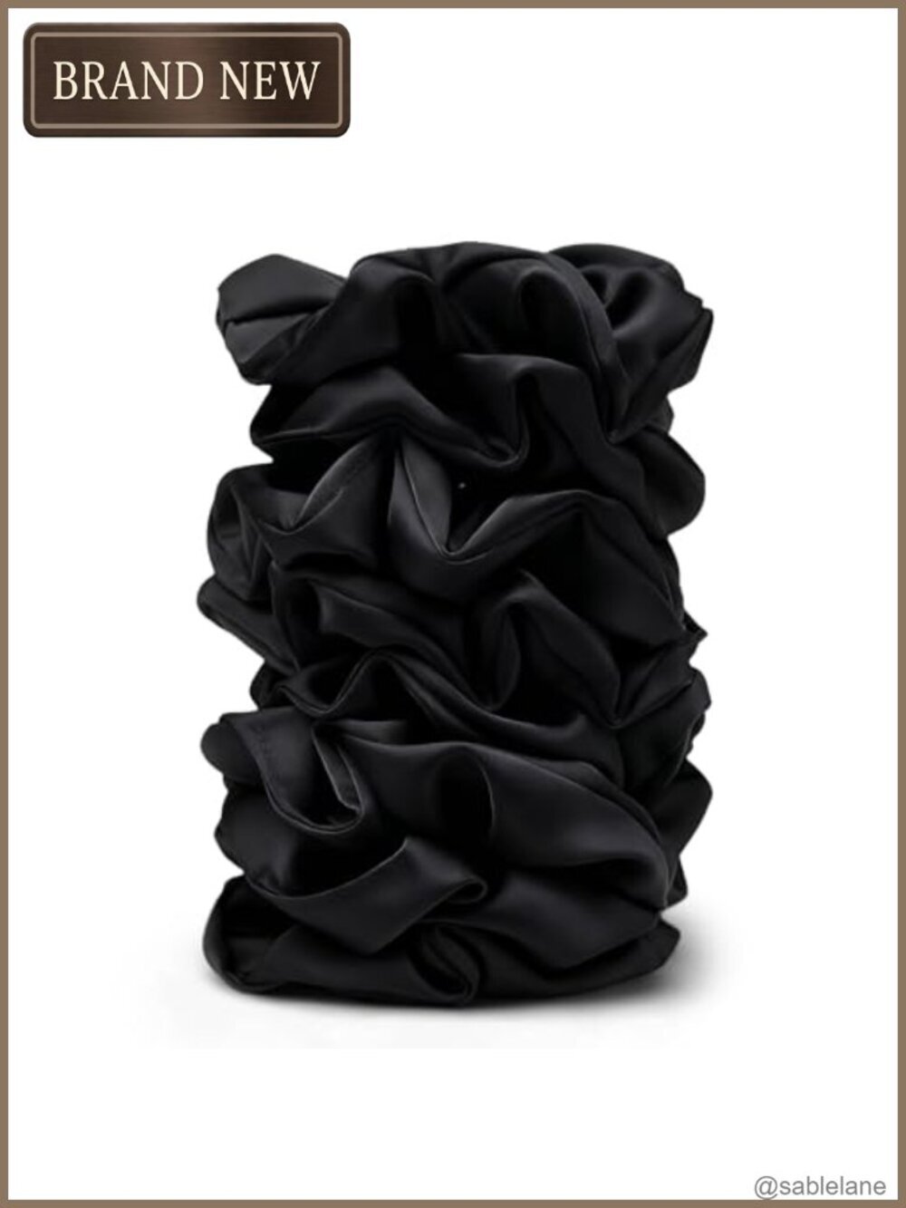 8 Pack Large Satin Scrunchies for Women - No Crease Gentle Elastic Hair Ties